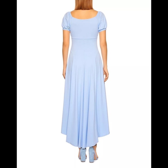 Susana Monaco Off The Shoulder High Low Hem Dress Vista/Blue Size XS - NWT - Picture 3 of 11